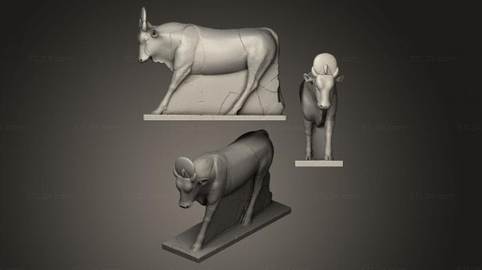 Статуэтки животных (Апис Бык, STKJ_0134) 3D модель для ЧПУ станка